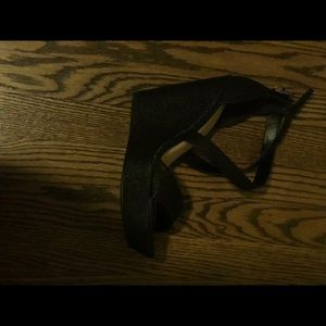 Black wedge heels